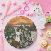 Teller Llama in den Gänsedaunen (Party)