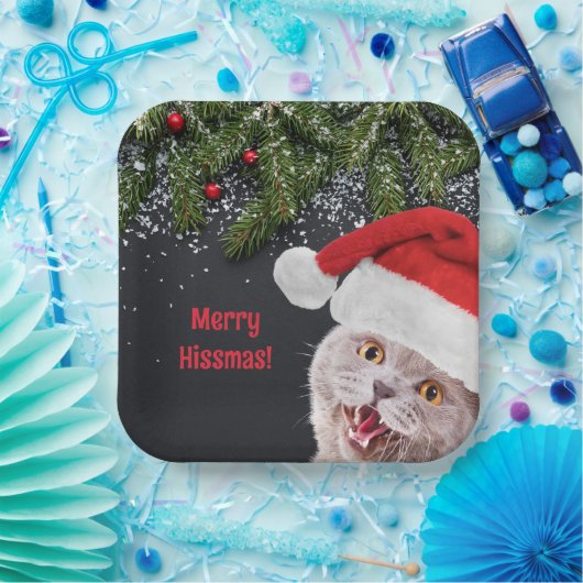 Teller, Merry Hissmas Pappteller (Party)