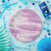 Teller mit Abstraktem Lavendeldesign (Party)