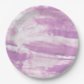 Teller mit Abstraktem Lavendeldesign (Vorderseite)
