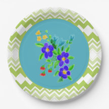 Teller mit Aquamarin und Limon