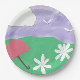 Teller mit Außenansicht