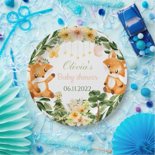 Teller mit Babydusche (Party)