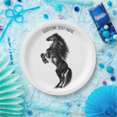 Teller mit benutzerdefiniertem Text in aufrechten (Party)