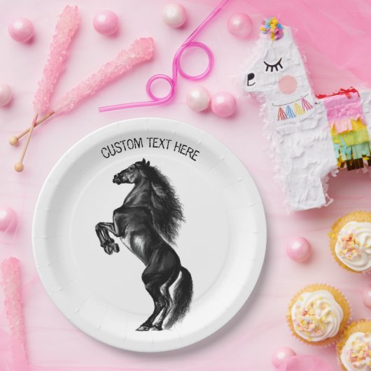 Teller mit benutzerdefiniertem Text in aufrechten (Party)