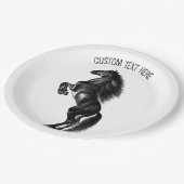 Teller mit benutzerdefiniertem Text in aufrechten (Schrägansicht)