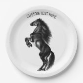 Teller mit benutzerdefiniertem Text in aufrechten (Vorderseite)