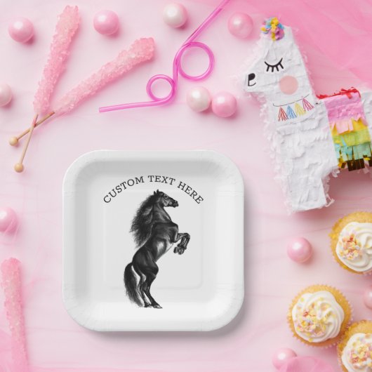 Teller mit benutzerdefiniertem Textpapier (Party)