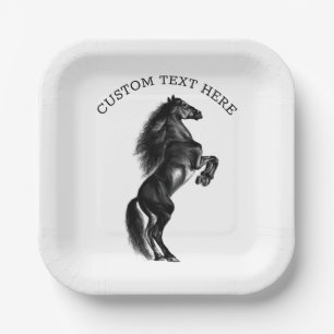 Teller mit benutzerdefiniertem Textpapier