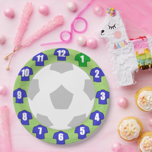 Teller mit Blue Sport Shirts (Party)