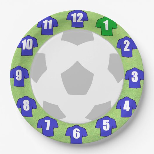 Teller mit Blue Sport Shirts (Vorderseite)