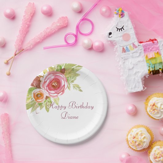 Teller mit Blumenblättern (Party)