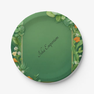 Teller mit Blumenmotiven