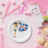 Teller mit einem Buchsenband der Union (Party)