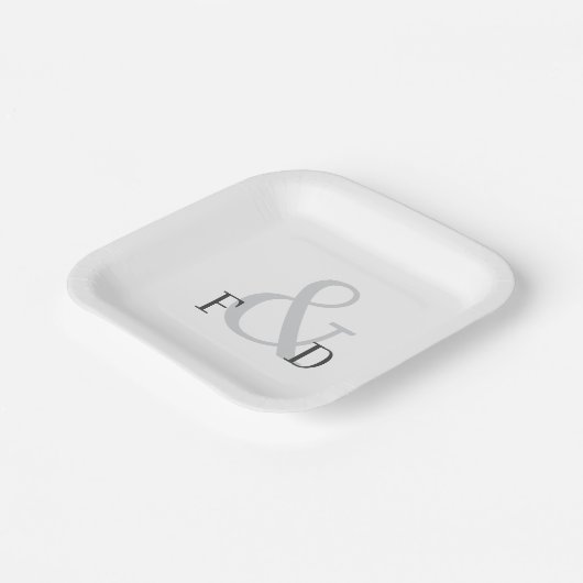 Teller mit einfachem Weißbuch (Gewinkelt)