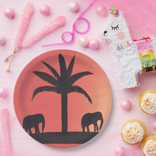 Teller mit Elephant-Design (Party)