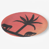 Teller mit Elephant-Design (Schrägansicht)