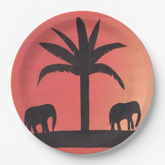 Teller mit Elephant-Design (Vorderseite)