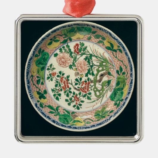 Teller mit famille verte Dekoration (Vorne)