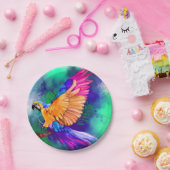 Teller mit Farbpapagewein (Party)