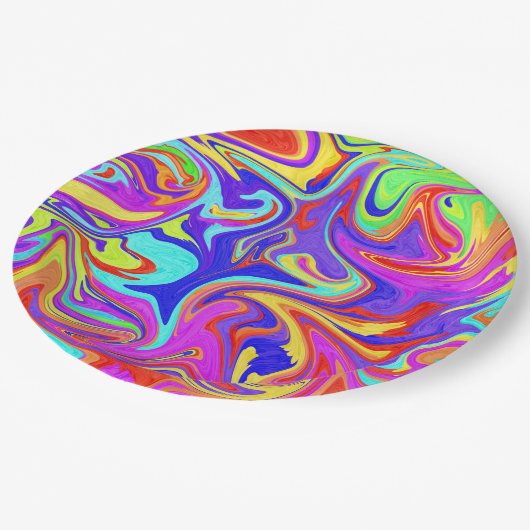 Teller mit Farbschelle (Schrägansicht)