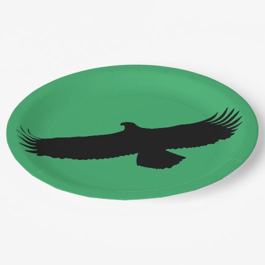 Teller mit fliegenden Adlerfarben (Schrägansicht)