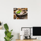 Teller mit frischen Weihnachtsplätzchen Poster (Heimbüro)
