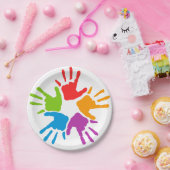 Teller mit gestrichenen Händen (Party)