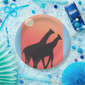 Teller mit Giraffe-Design (Party)