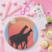 Teller mit Giraffe-Design (Party)