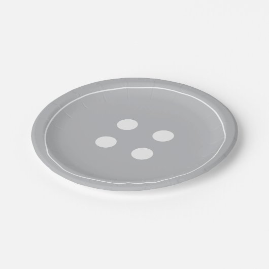 Teller mit grauem Tasten (Schrägansicht)