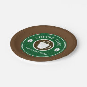 Teller mit individueller Kaffeetasse (Schrägansicht)