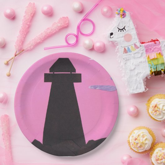 Teller mit Leuchtturmdesign (Party)