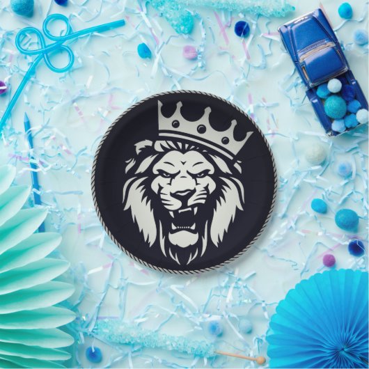 Teller mit Löwendesign (Party)