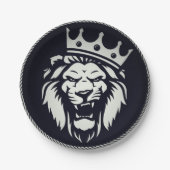 Teller mit Löwendesign (Vorderseite)