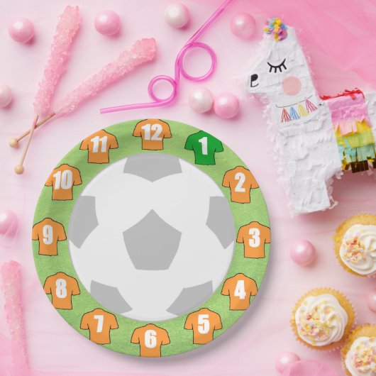 Teller mit Orange Gold Shirts (Party)