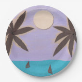 Teller mit Palm Tree Design (Vorderseite)