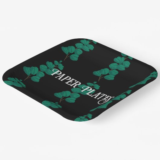 Teller mit Pirates-Schriftart-Format (Gewinkelt)