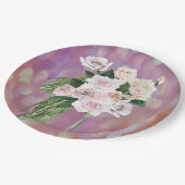 Teller mit Rose Bouquet-Brautparty (Schrägansicht)