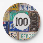 Teller mit ruhender Lizenz 100. Geburtstag (Vorderseite)