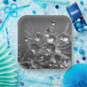 Teller mit ruhigen Wassertropfen (Party)