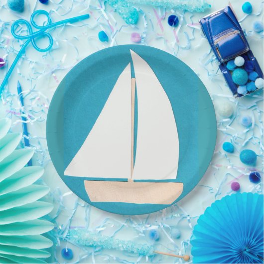 Teller mit Sailboat-Design (Party)