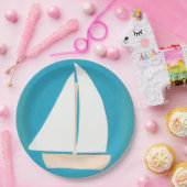 Teller mit Sailboat-Design (Party)