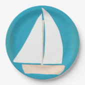 Teller mit Sailboat-Design (Vorderseite)