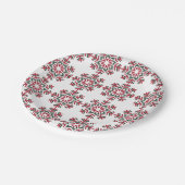 Teller mit Schneeflocken (Schrägansicht)