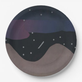 Teller mit Starry Night Design