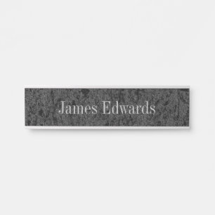 Teller mit Stone Effect Texture Name Schreibtischz Türschild