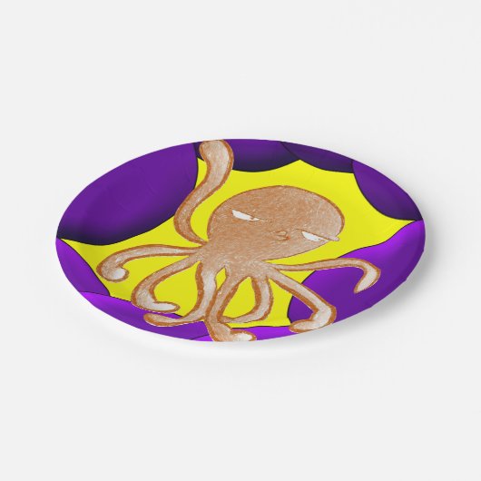 Teller Octopus (Schrägansicht)
