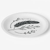 Teller oder Teller auf Papier (Schrägansicht)