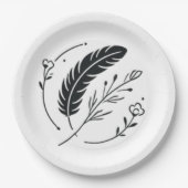 Teller oder Teller auf Papier (Vorderseite)